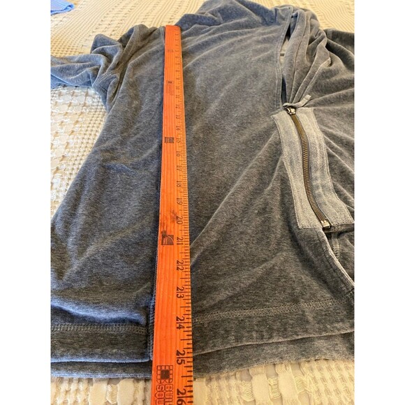 Eddie Bauer Jacket Women’s Velour Zipper Grey  Plus Size XL Unique Side Zipper - Picture 10 of 10
